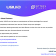 UQUID coin has been on maintenance on Bittrex exchange