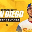 Padres Sign RHP Robert Suarez to One-Year Contract