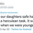 We need to go beyond “our daughters”