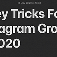 5 Key Tricks For Instagram Growth In 2020