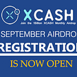 XCash September Airdrop Registration Now Open
