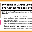 Gareth’s Plan for LGBT+LD