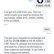 Exchange Lisk in chats