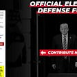 Dark Design patterns used by the Trump election defense fund