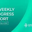 Stratos Bi-Weekly Progress Report: April 20, 2022 — May 4, 2022