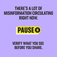 Sharing online? Pause, stop lies, save lives