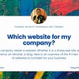 Which website for my company?