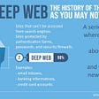 The history of the Internet as you may not know it — part 2 — the Deep Web