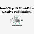 Medium’s top 10 most followed and active publications