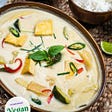 The Best Mild Thai Green Curry( Vegan)