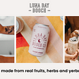 Meet Luna Bay, a delicious hard kombucha made from Yerba Mate tea, and fresh fruits