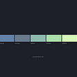 One color palette a day with example. — 004