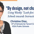 “By design, not chance”: Using Weekly “Look-fors” to Coach Schools towards Instructional Goals