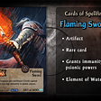 Cards of Spellfire — Flaming Sword