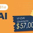 Gate.io Listing Vote #81 — YFDAI, $57,000 YFDAI Giveaway