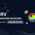Dcoin will list CRV/USDT on Sep 15