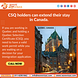 Quebec Selection Certificate holders can extend their stay in Canada