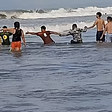 Beachgoers come together to rescue drowning tourist in the Philippines