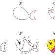 Cute Fish Drawing Tutorial