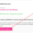 How to submit wallet and signature at CoinList for pSTAKE pre-sale
