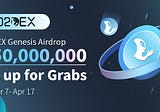 220,000,000 $O2 Airdrop for Celebrating O2DEX Launch