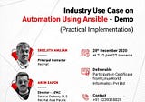 Industrial Use Case On Automation Using Ansible