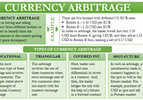 Currency Arbitrage — Meaning, Types, Risk and More