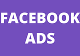 FaceBook Advertisements