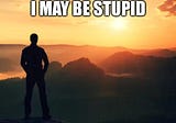 I May Be Stupid