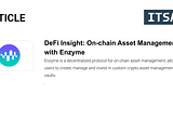 DeFi Insight: On-chain Asset Management with Enzyme