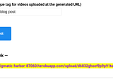 Magic Video Upload URLs