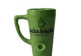6 Inch Large Capacity Green Pipe Mug Wake And Bake Mug Wholesale