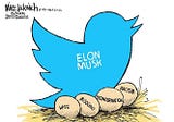 A billionaire’s tweet serves as the canary in the coal mine, while money funds the derangement of…