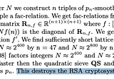 Did Schnorr destroy RSA? Show me the factors.