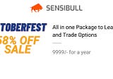 The Best Sale we did ever. 58% off on Sensibull + Options Trading Courses Combo