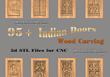 80+ 3d stl Embossing Door Design Engraving Relief for 3d CNC Router ArtCAM — Digital Download