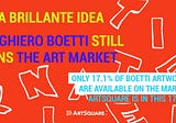 Una brillante idea — Alighiero Boetti still runs the Art Market