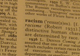 The Word “Racism” in the Dictionaries
