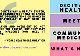Digital Health meets Community Medicine: What’s Next?
