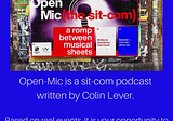 OPEN-MIC BY COLIN LEVER