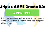 Announcing a New Grant and Integration with Aave on Strips v2