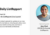 The Daily ListRapport — Episode 16: ListReports LIVE Launch Update
