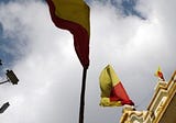 Unfurling symbols of identity; ‘sangama’ or ‘sanbhag’?