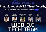 What makes Web 3.0 “Trust” Worthy?