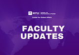 August Faculty Updates