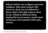 An Economist that Thinks M0 Isn’t Money