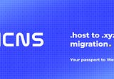 New Release: .host to .xyz Migration