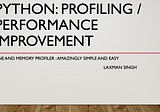 Python: Analyze metrics and improve code performance