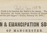 Manchester’s Union and Emancipation Society