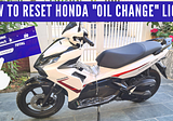How To Reset a Honda Air Blade Oil Change Indicator Light